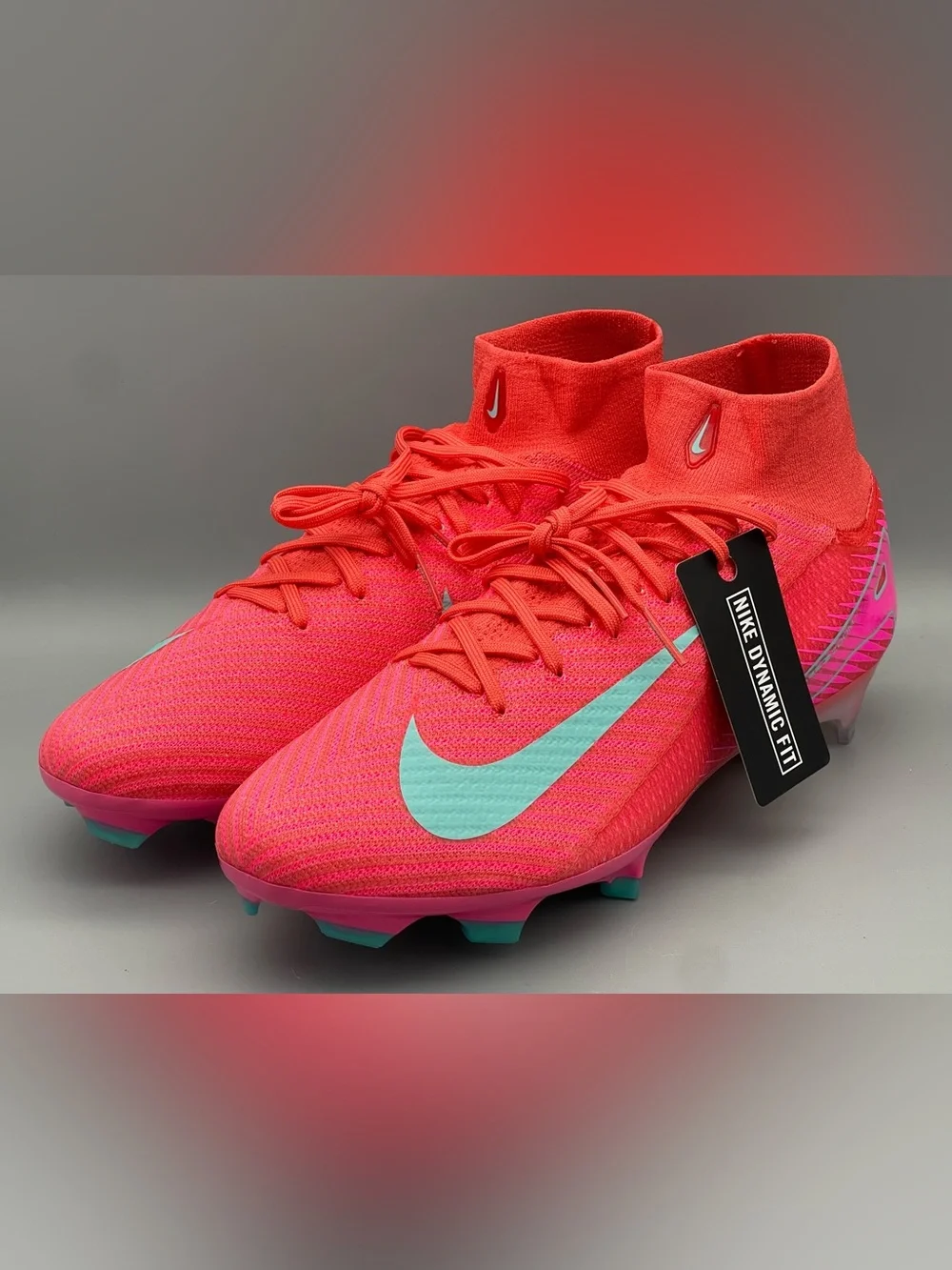 Nike Zoom Mercurial Superfly 10 Elite FG Soccer Cleats Red Size 10.5 FQ1454-800